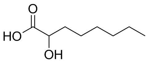 2-Hydroxyoctanoic Acid Structure