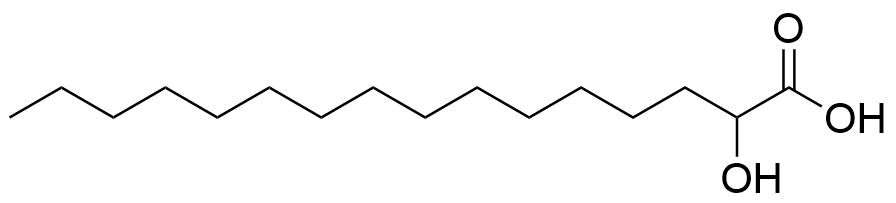2-Hydroxypalmitic Acid Structure