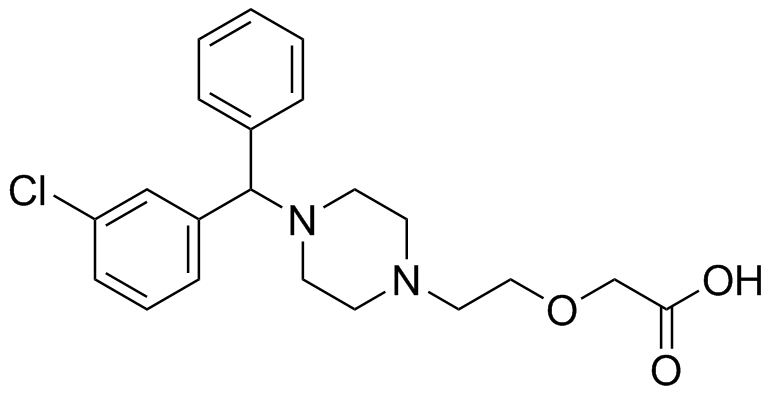 Cetirizine 3-Chloro Impurity Structure