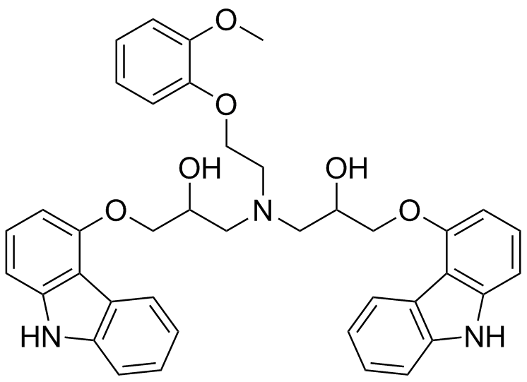 Carvedilol EP Impurity B Structure
