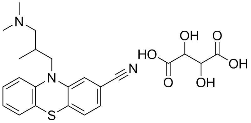Cyamemazine Tartrate Structure