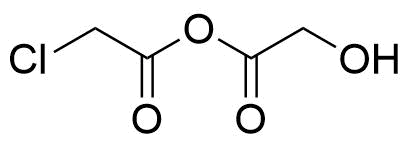 2-Chloroacetic 2-Hydroxyacetic Anhydride Structure