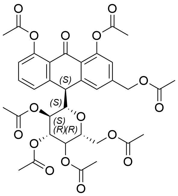 Diacerein Impurity F Structure