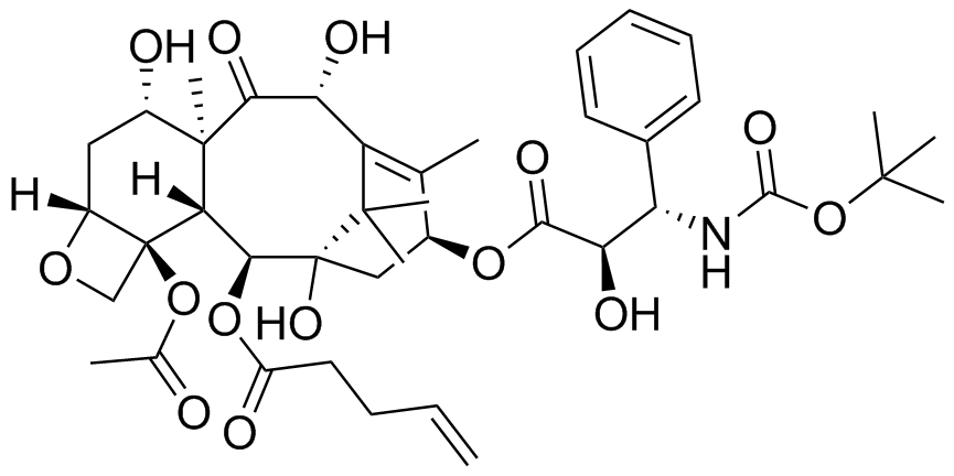 2-Debenzoyl-2-Pentenoyl Docetaxel Structure