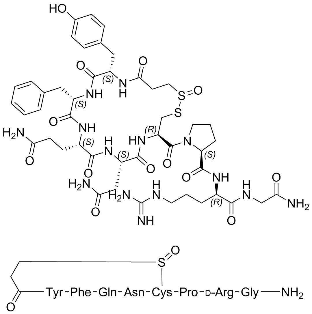 Desmopressin Sulfoxide Structure
