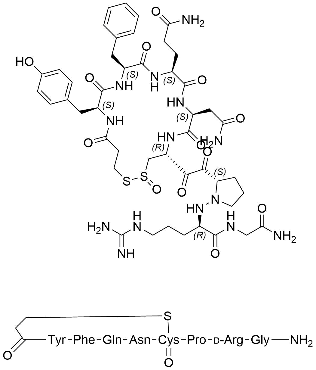 Desmopressin Impurity 14 Structure