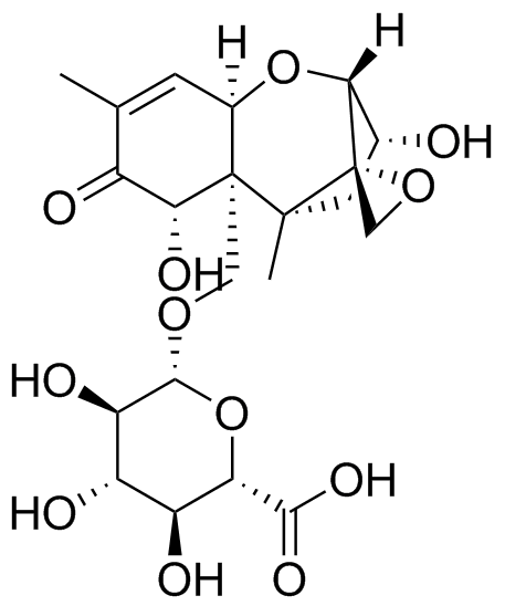 Deoxynivalenol 15-Glucuronide Structure
