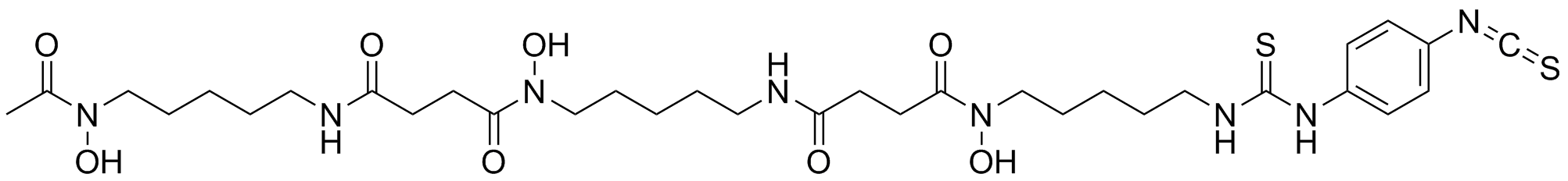 P-Scn-Bn-Deferoxamine Structure