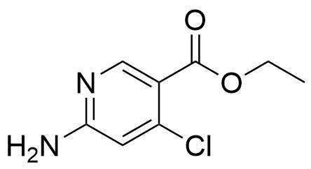 ethyl 6-amino-4-chloronicotinate Structure