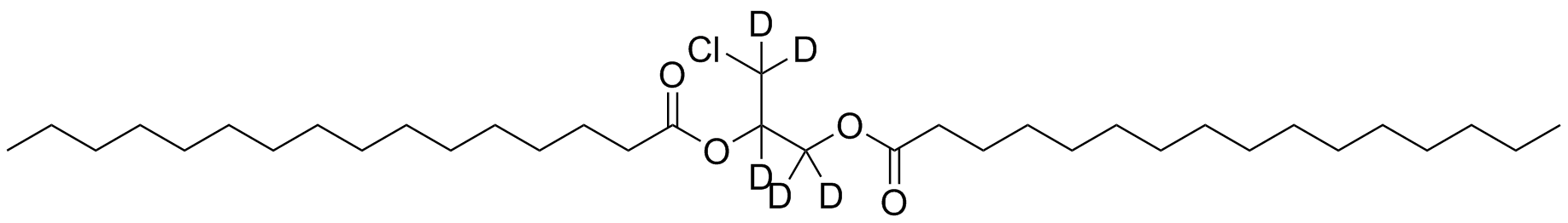 3-Chloropropane-1,2-Diol-D5 Dipalmitate Structure