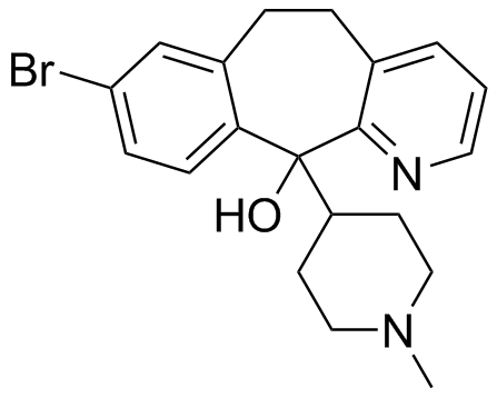 Desloratadine 8-Bromo-11-Hydroxy-N-Methyl Impurity Structure