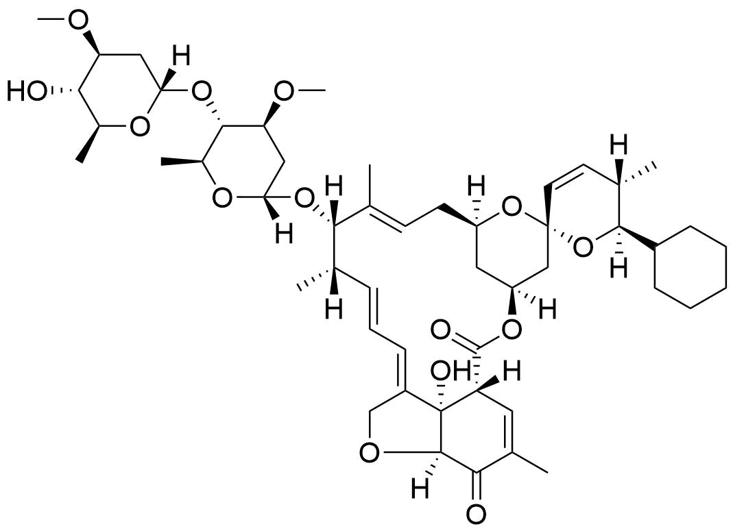 Doramectin Impurity 5 (5-Dehydroxyl-5-Carbonyl Doramectin) Structure
