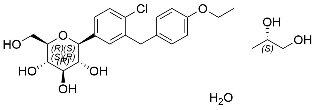 Dapagliflozin Propanediol Structure