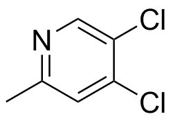4,5-Dichloro-2-Methylpyridine Structure