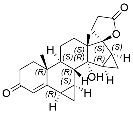 Drospirenone Impurity 24(14-hydroxy drospirenone) Structure