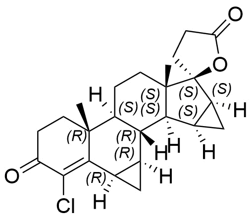 Drospirenone Impurity 25(4-chloro-drospirenone) Structure