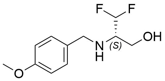(S)-3,3-difluoro-2-((4-methoxybenzyl)amino)propan-1-ol Structure
