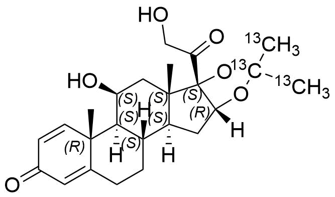 Desonide-13C3 Structure