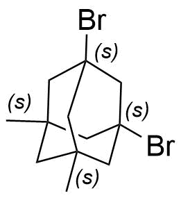 (1S,3S,5S,7S)-1,3-Dibromo-5,7-Dimethyladamantane Structure