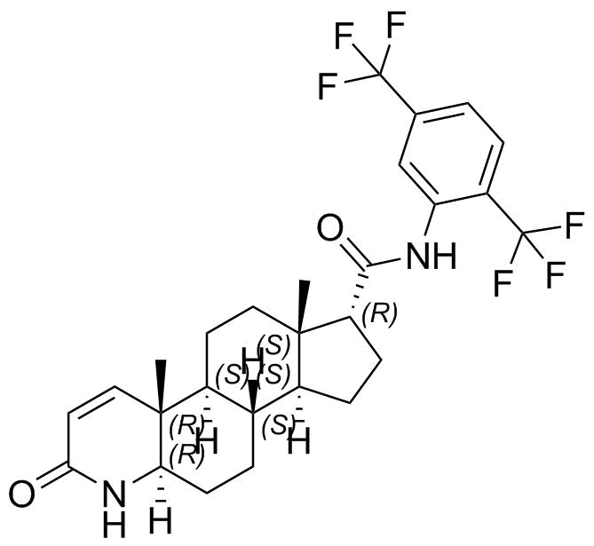 Dutasteride EP Impurity E (Dutasteride 17-Alpha-Epimer) Structure