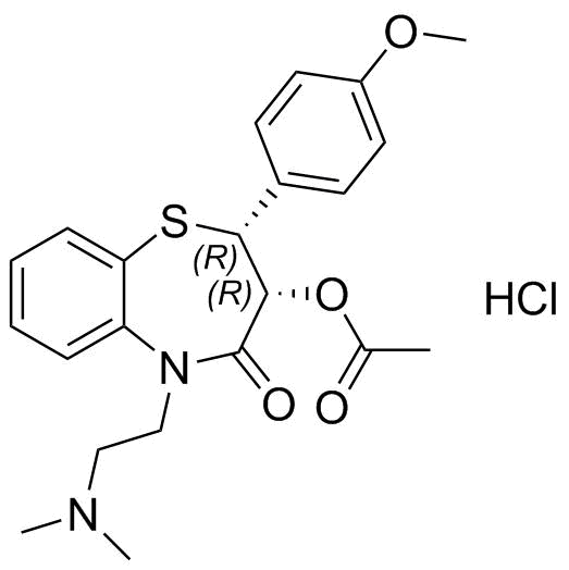 (R,R)-Diltiazem Hydrochloride Structure