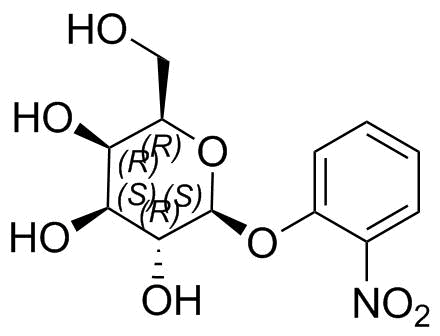 2-Nitrophenyl β-D-Galactopyranoside Structure