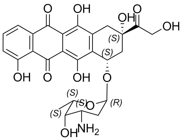 Desmethyl Doxorubicin Structure