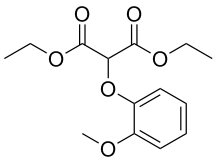 Diethyl 2-(2-Methoxyphenoxy)Malonate Structure