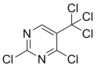 2,4-Dichloro-5-(Trichloromethyl)Pyrimidine Structure