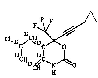 Efavirenz 13C6 Structure