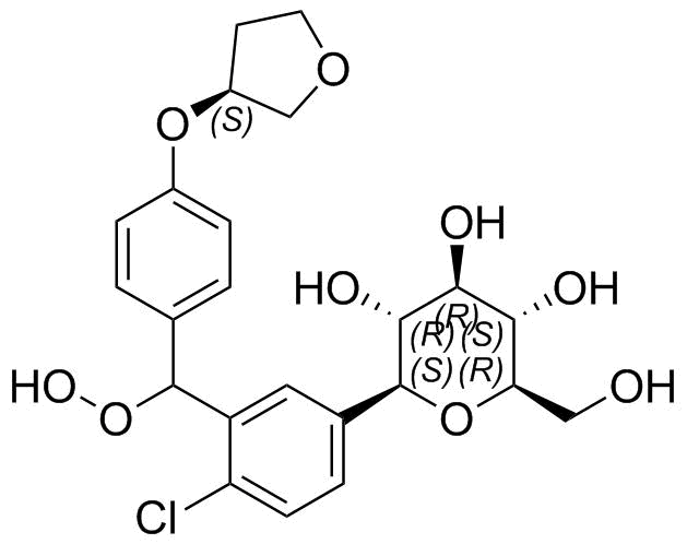 Empagliflozin Impurity POE (hydroperoxy impurity) Structure