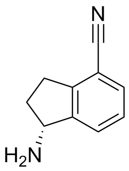 (R)-1-Amino-2,3-Dihydro-1H-Indene-4-Carbonitrile Structure