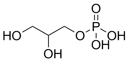 2,3-Dihydroxypropyl Dihydrogen Phosphate Structure