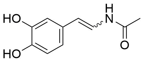 N-(3,4-Dihydroxystyryl)Acetamide Structure