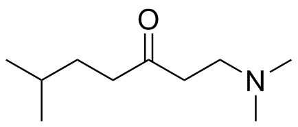 1-(Dimethylamino)-6-Methylheptan-3-One Structure