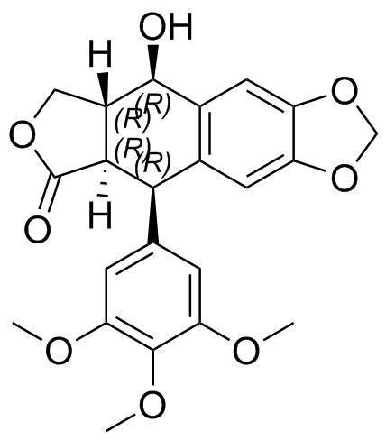 Etoposide EP Impurity M (Podophyllotoxin) Structure