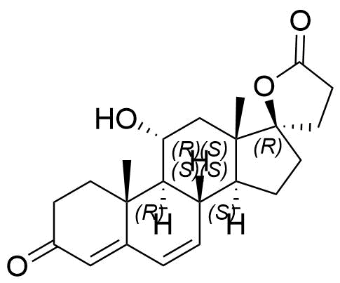 Eplerenone Impurity - 11-Alpha-Hydroxy Canrenone Structure