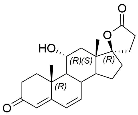 Eplerenone Impurity J (11α-Hydroxy Canrenone) Structure