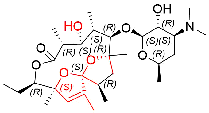 Erythromycin EP Impurity I Structure