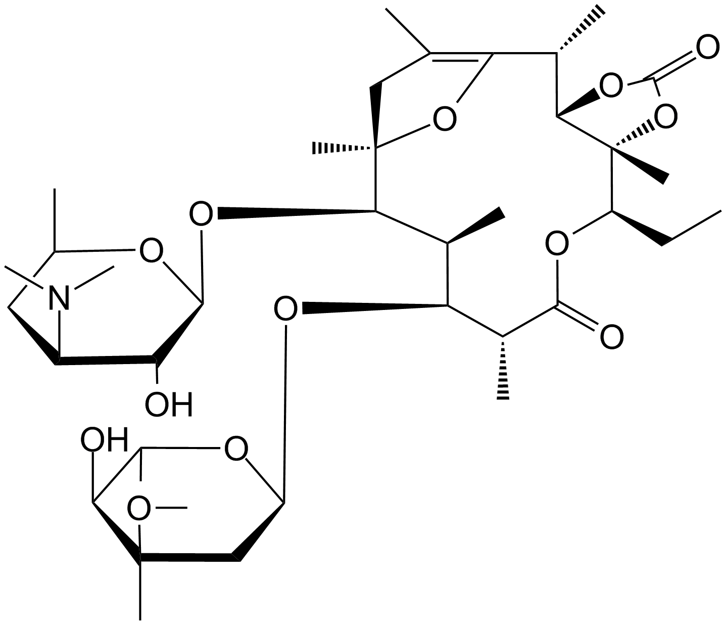 Cycloester Erythromycin Enol Ether Structure