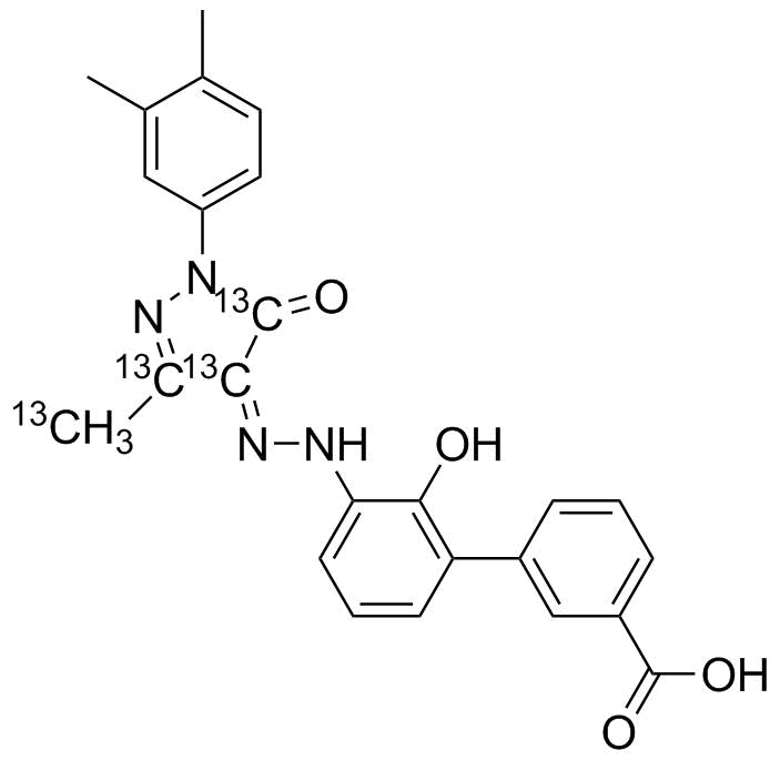 Eltrombopag-13C4 Structure