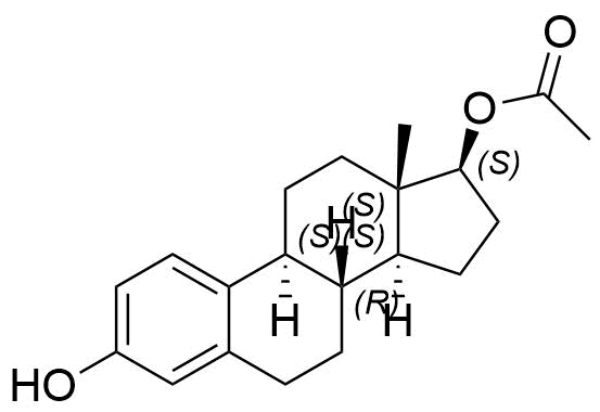 Beta-Estradiol 17-Acetate Structure