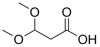 3,3-Dimethoxypropanoic Acid Structure