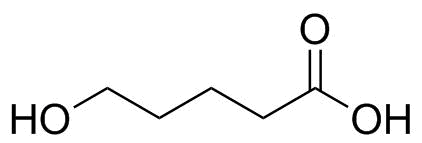 5-Hydroxypentanoic Acid Structure