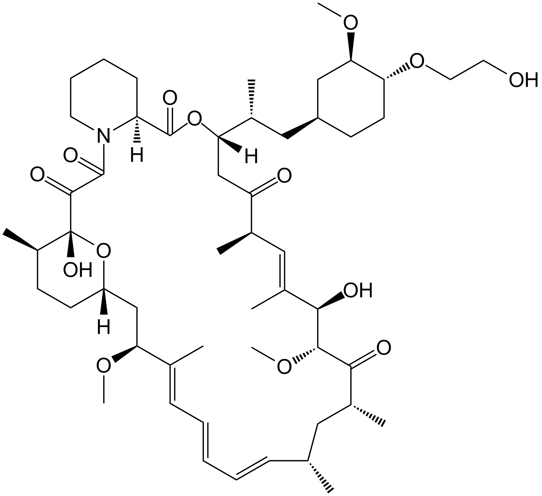 Everolimus Structure