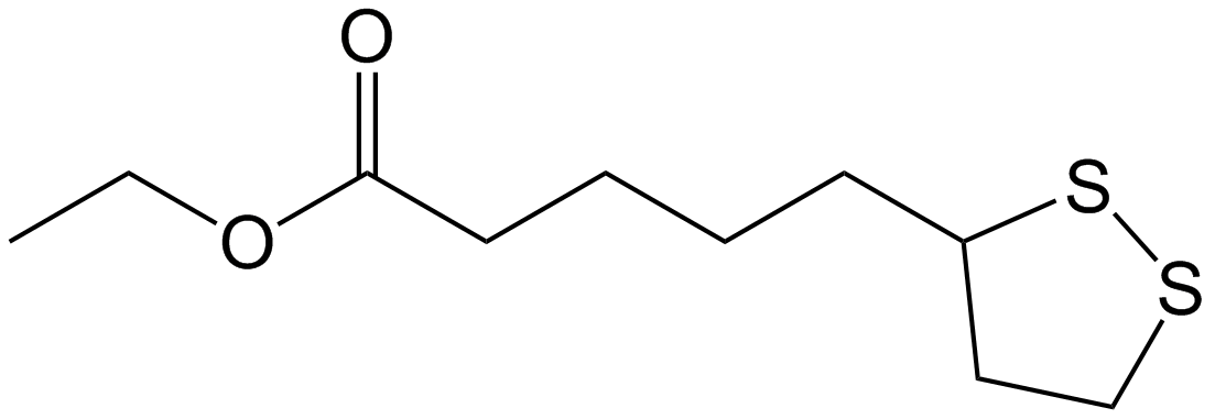 Ethyl 5-(1,2-Dithiolan-3-Yl)Pentanoate Structure