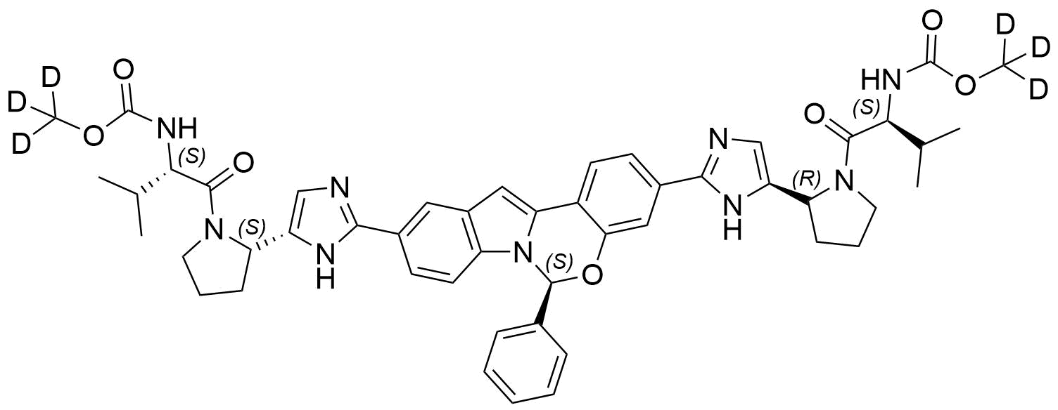 Elbasvir-d6 Structure