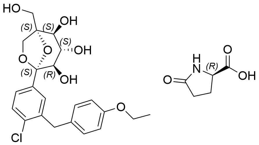 Ertugliflozin D-pyroglutamic acid Structure