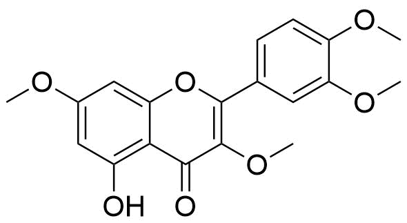 5-Hydroxy 3,3\',4\',7-Tetramethoxyflavone Structure