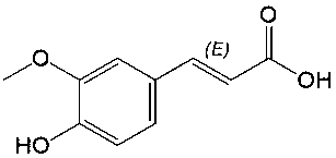Trans-Ferulic Acid Structure